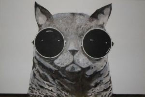 Voir le détail de cette oeuvre: psychedelic cat 